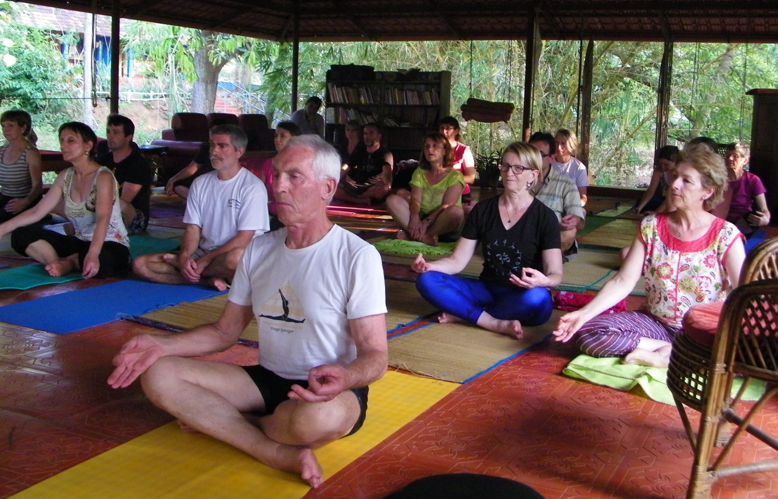 Séance de Yoga en Inde