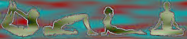 frise des postures de yoga